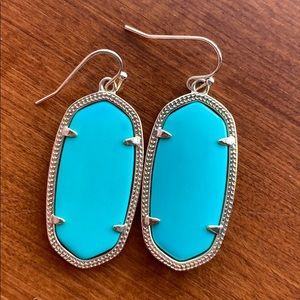 Kendra Scott Gold Elle Earrings in Turquoise
